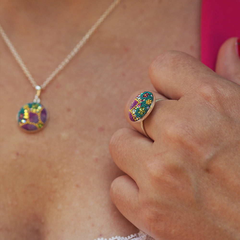 Allegra Galactic Medium Circle 1.5cm Adjustable Ring