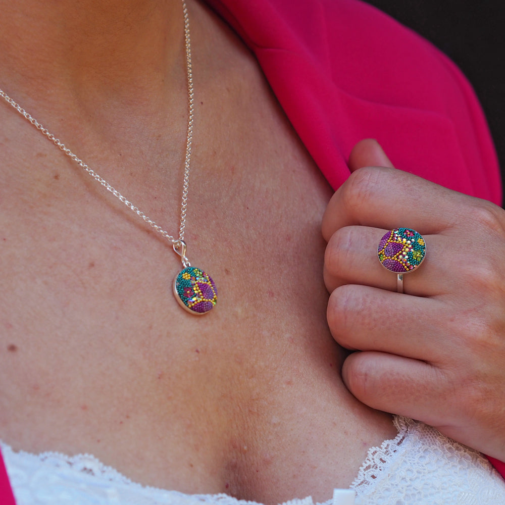 Allegra Galactic Medium Circle 1.5cm Adjustable Ring