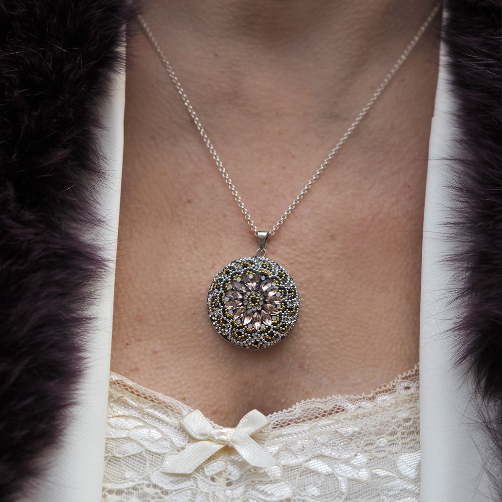 Allegra Onyx Elegance Disc Pendant