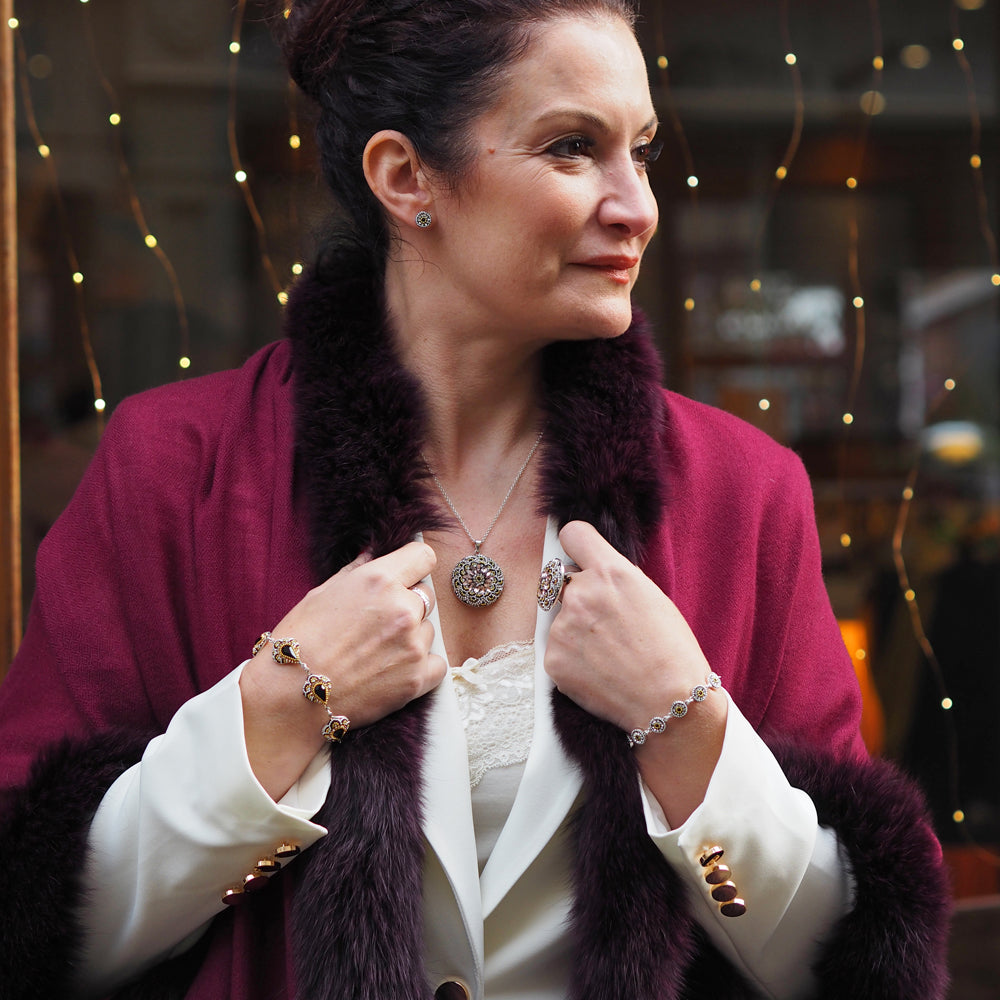 Allegra Onyx Elegance Stud Earring