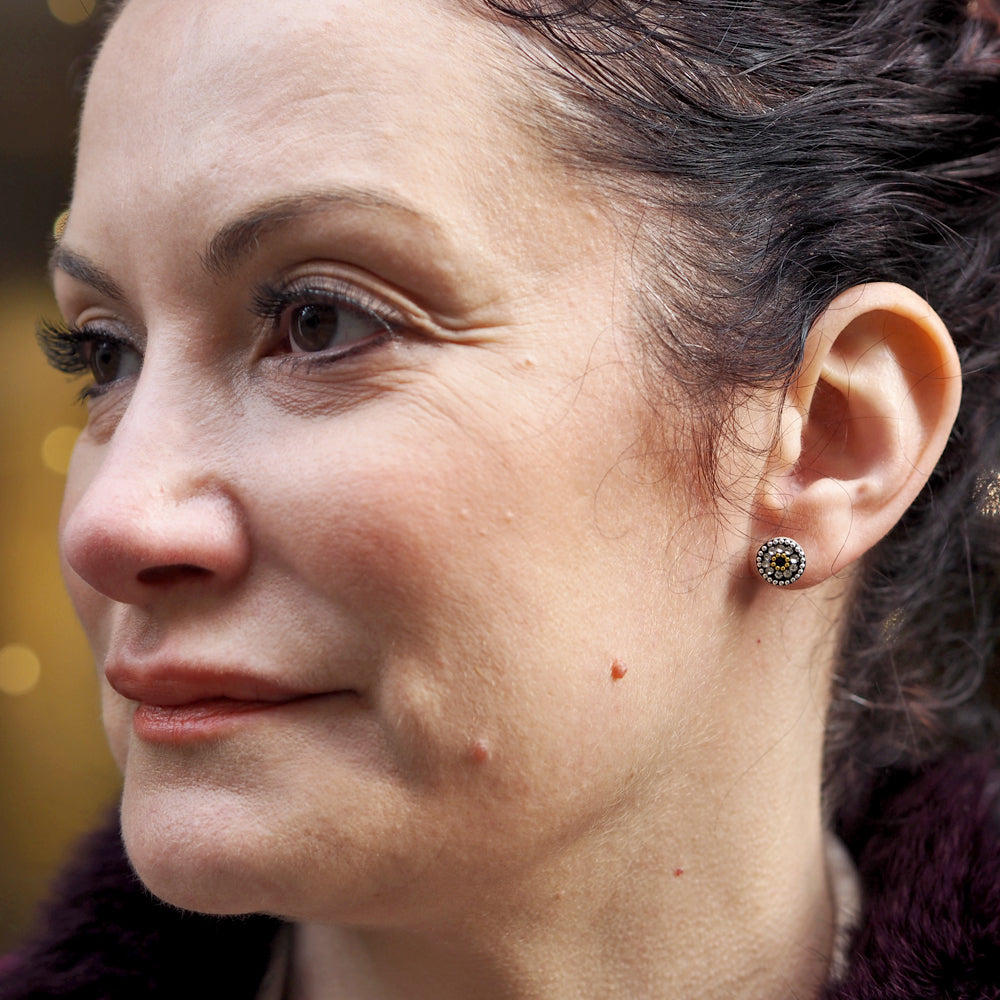 Allegra Onyx Elegance Stud Earring