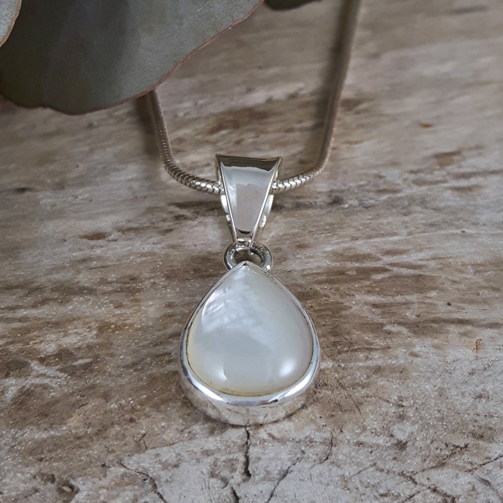 Audrey Teardrop Mother Of Pearl Pendant
