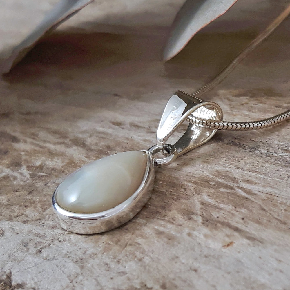 Audrey Teardrop Mother Of Pearl Pendant