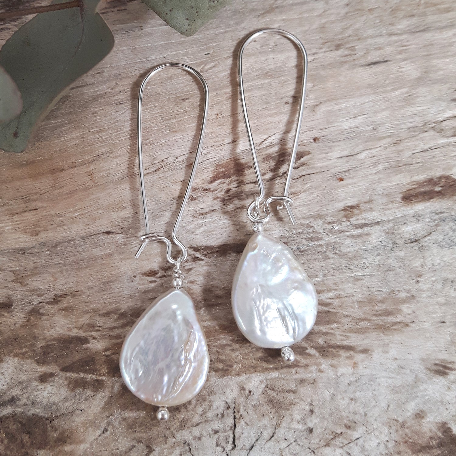 Baroque Pearl Long Drop Earrings