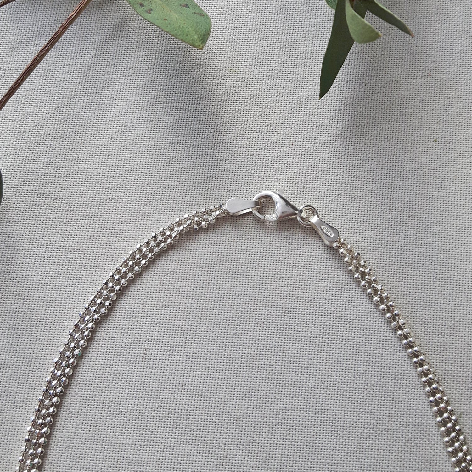 Bobble Silver Triple 45cm Chain