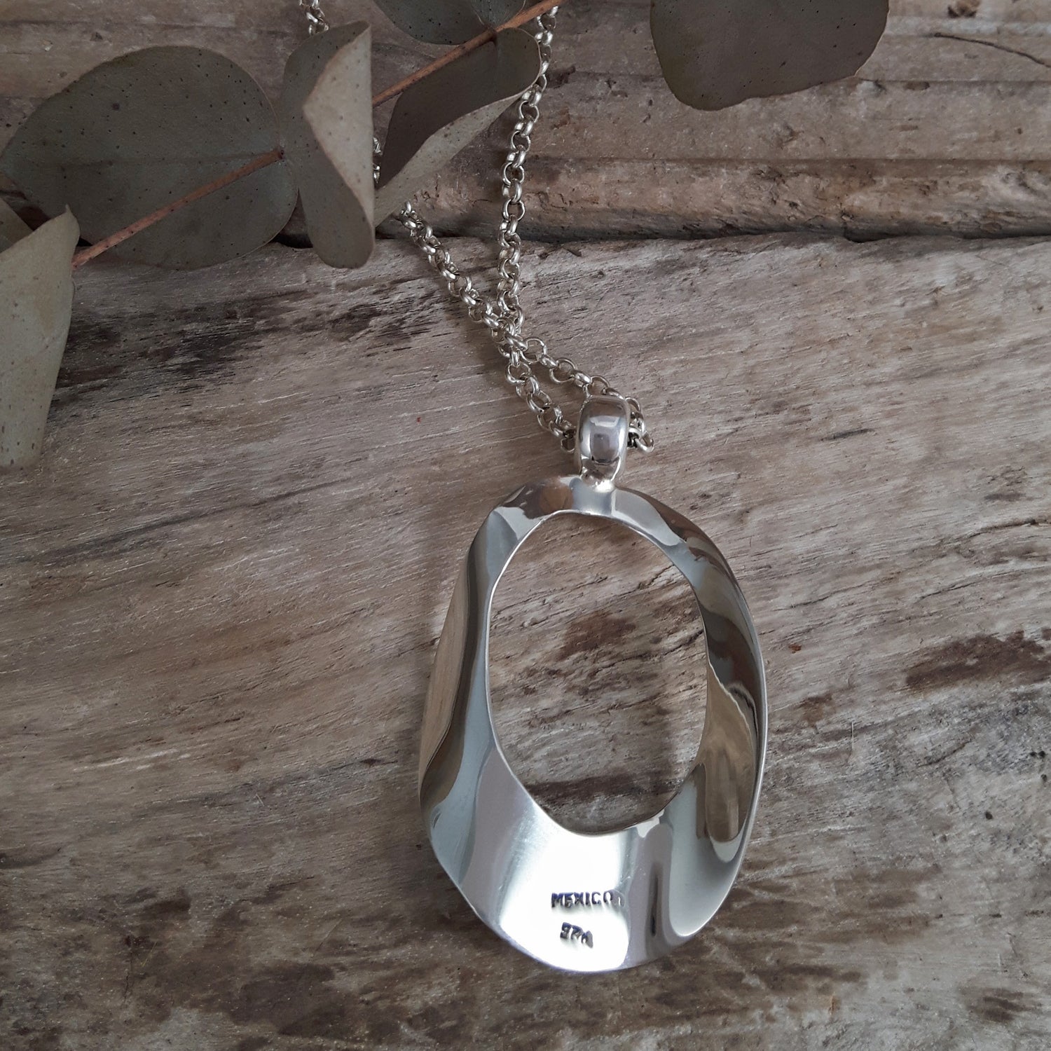 SAMPLE Calypso Wave Polished Silver Pendant