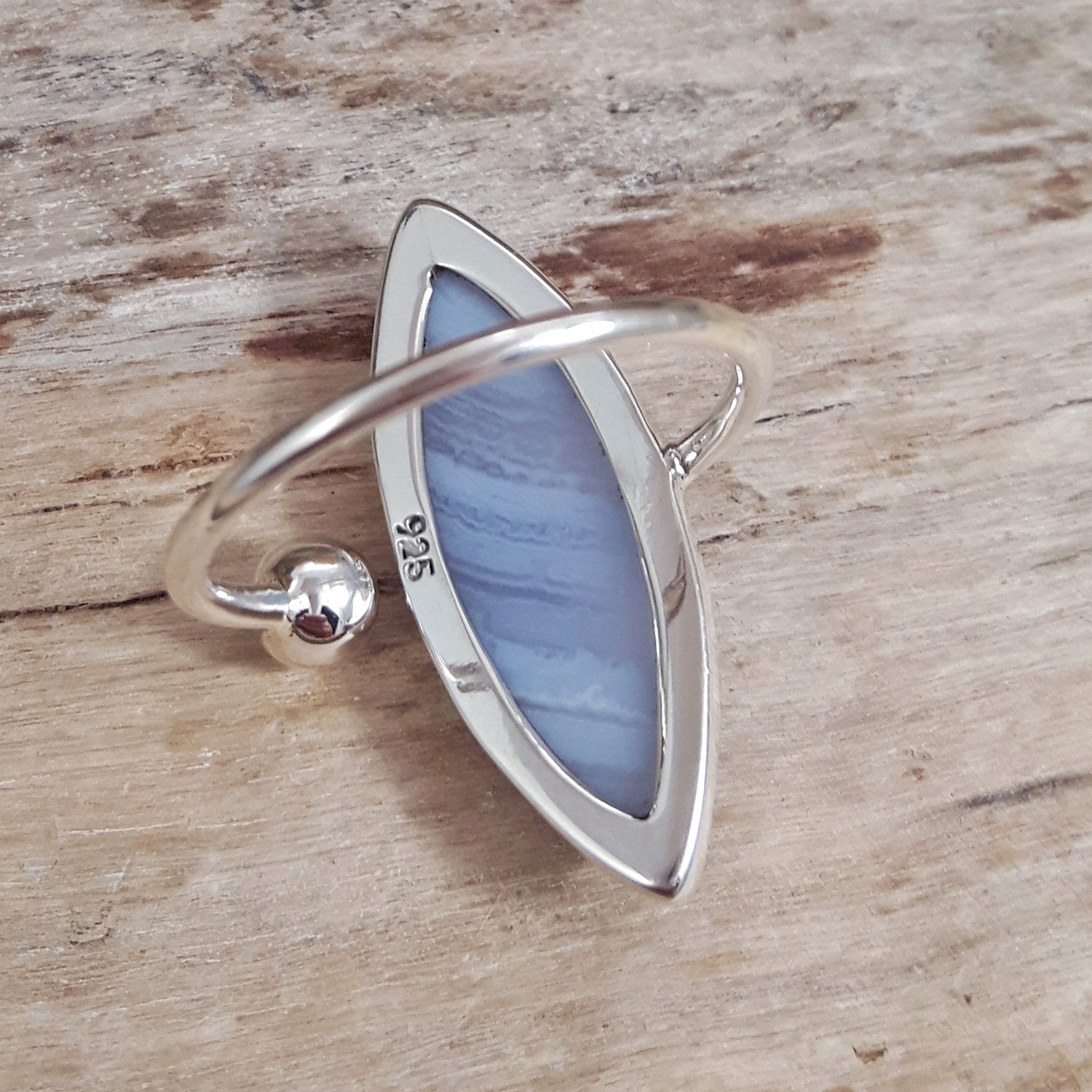 Celestial Blue Lace Agate Ring