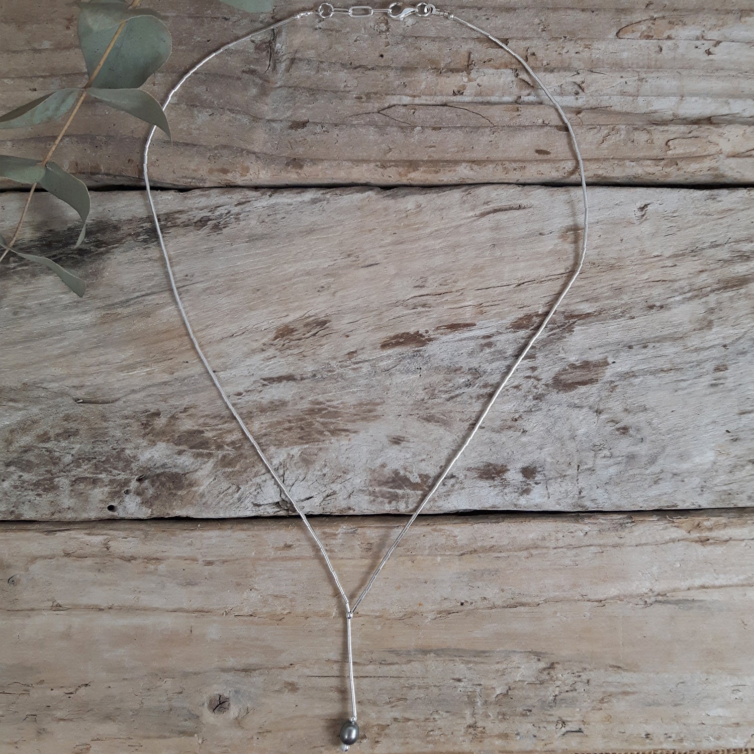 Clara Grey Pearl Necklace