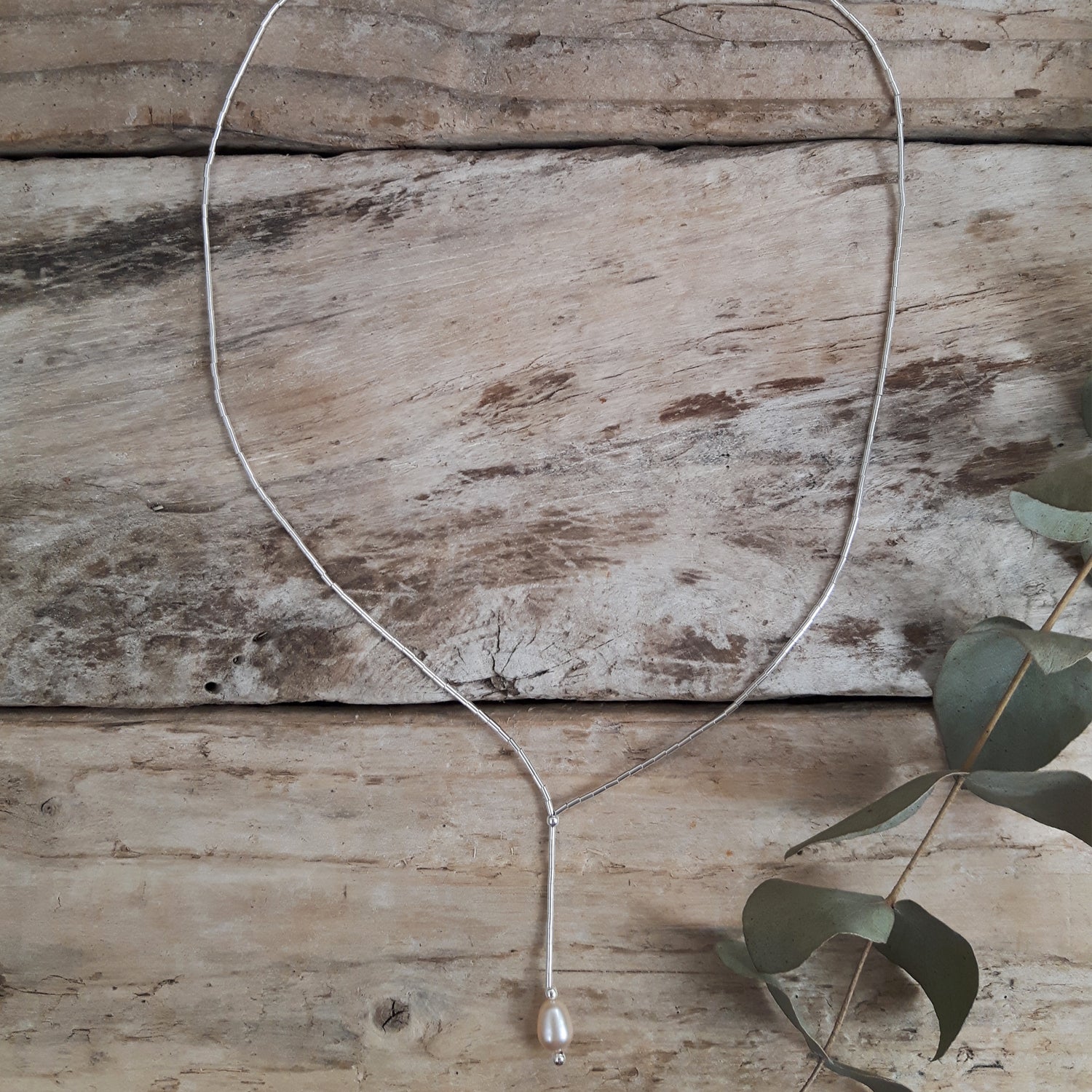 Clara Pink Pearl Necklace