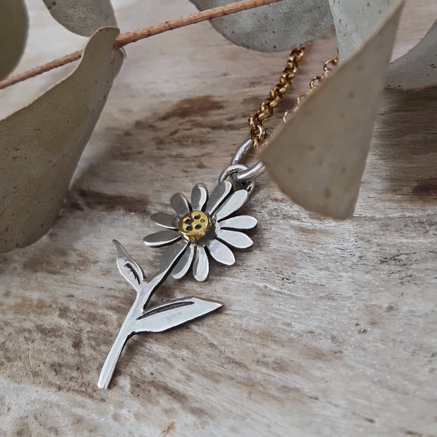 SAMPLE Flora Daisy Stem Pendant