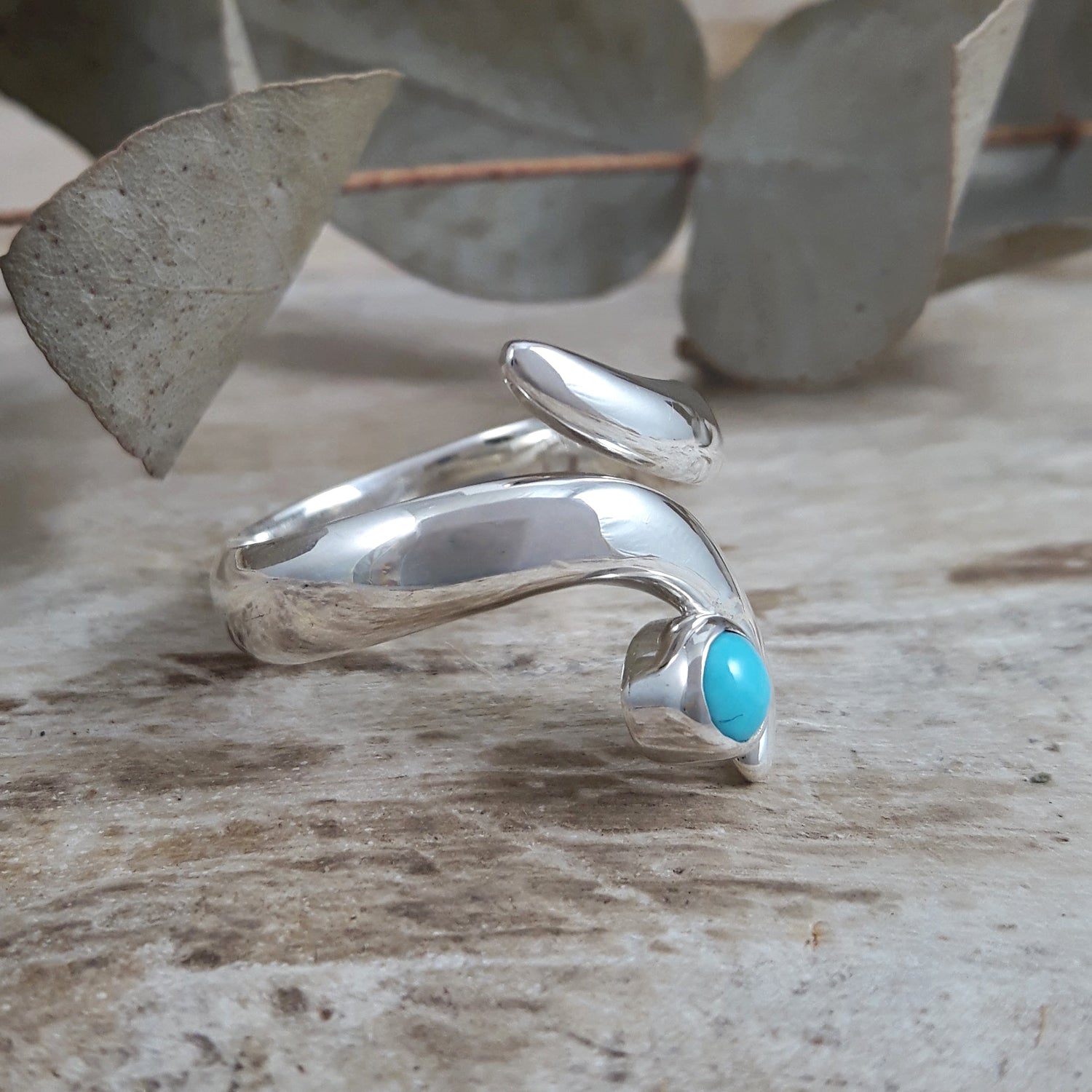 SAMPLE Dali Turquoise Ring Size R