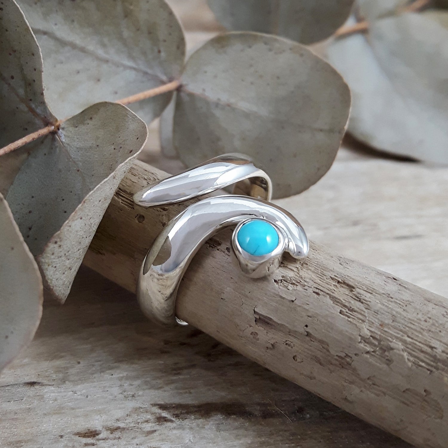 SAMPLE Dali Turquoise Ring Size R