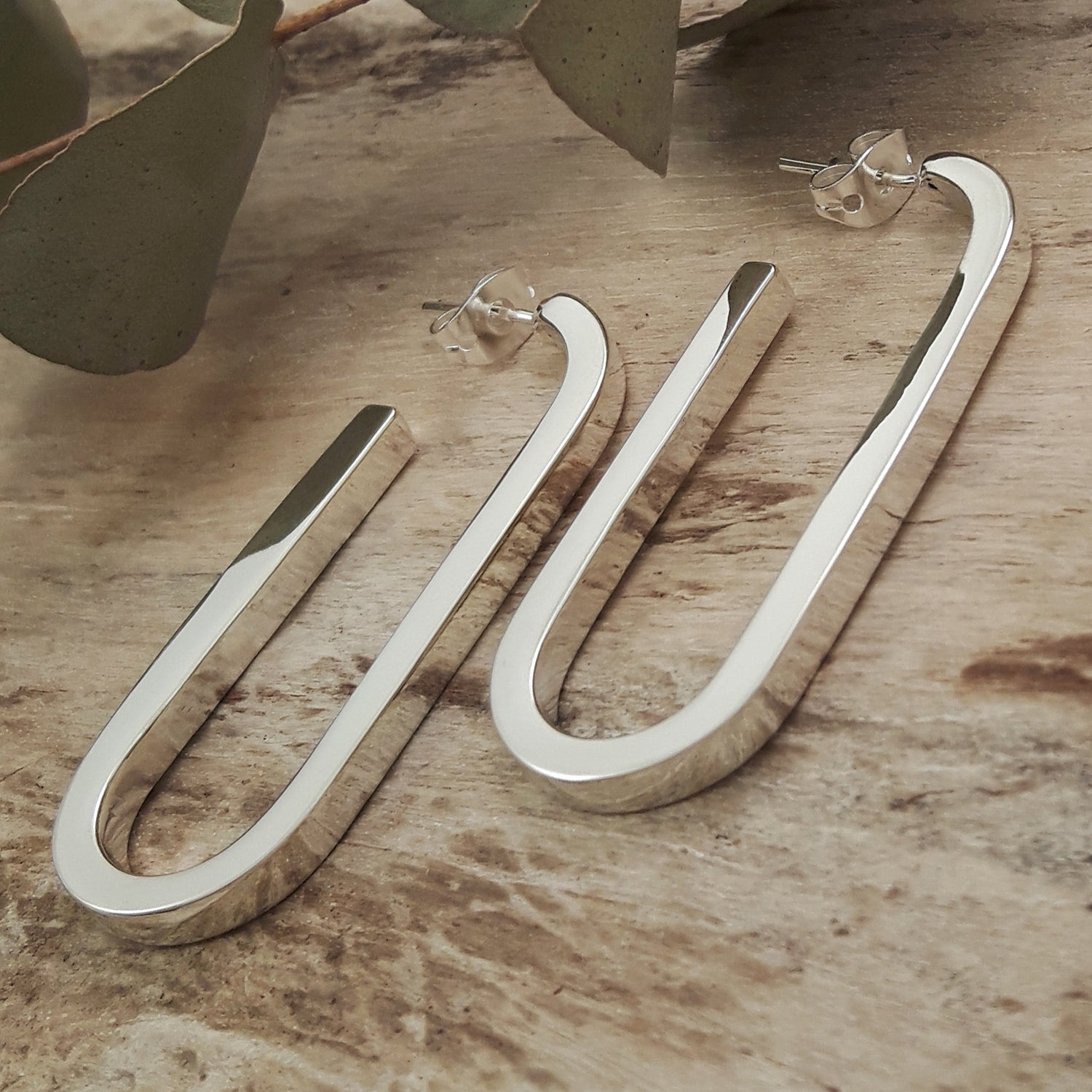 Ellipse Large Hoop Earrings
