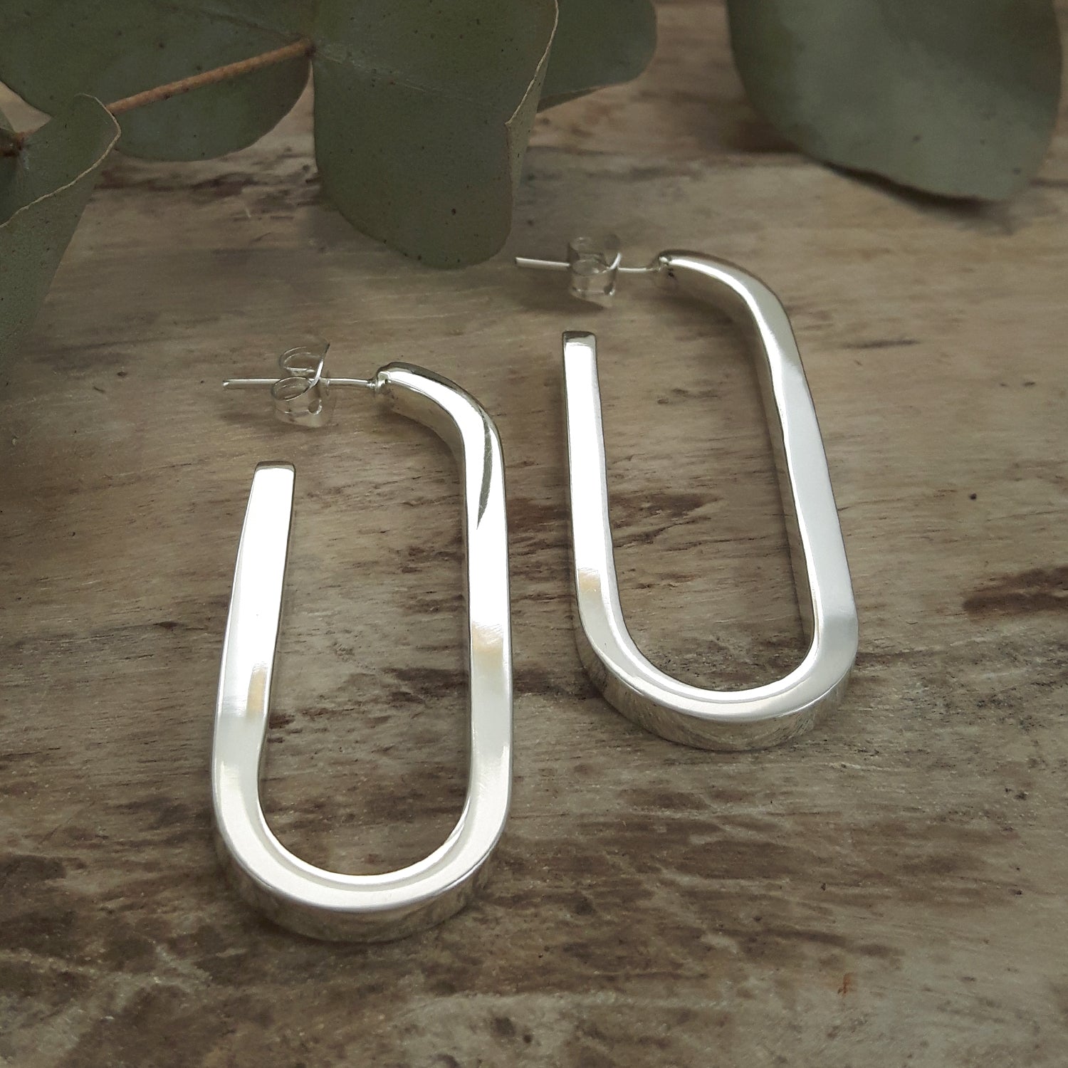 Ellipse Large Hoop Earrings
