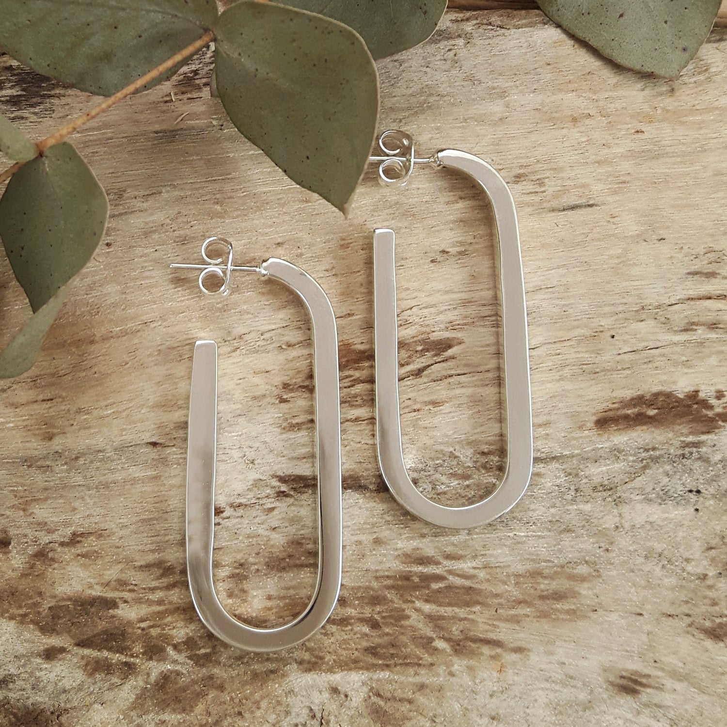 Ellipse Large Hoop Earrings