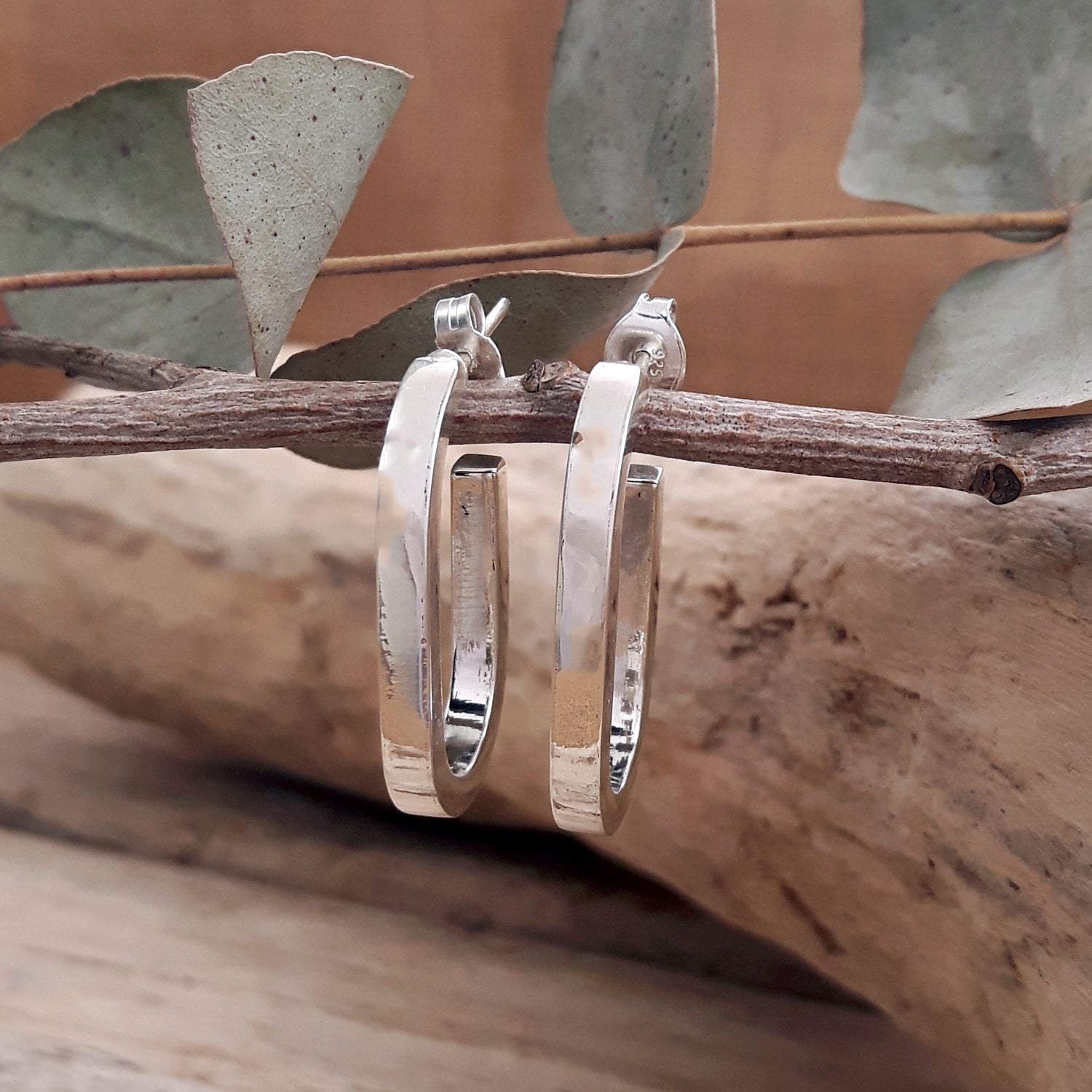 Ellipse Small Hoop Earrings