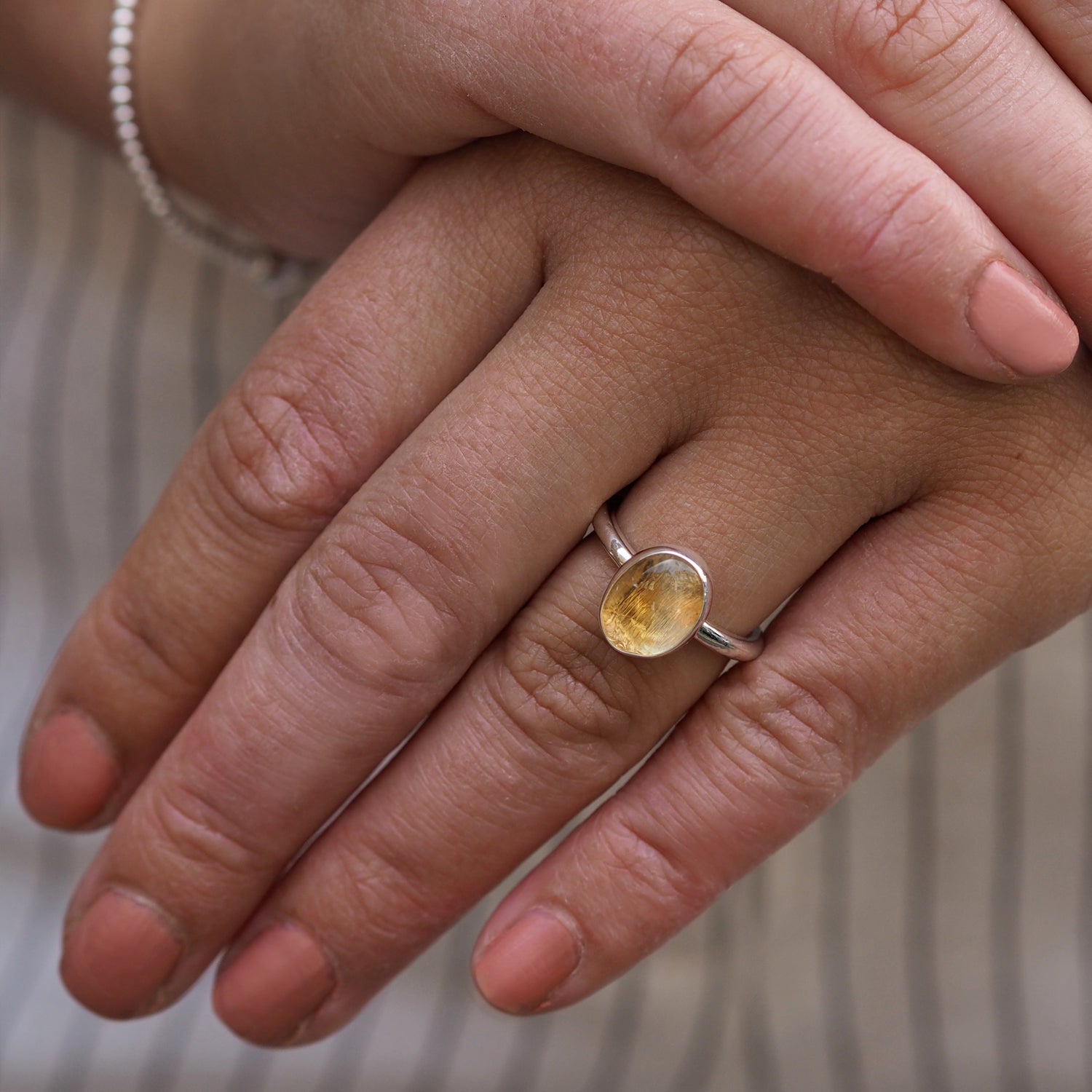 Alba Citrine Ring