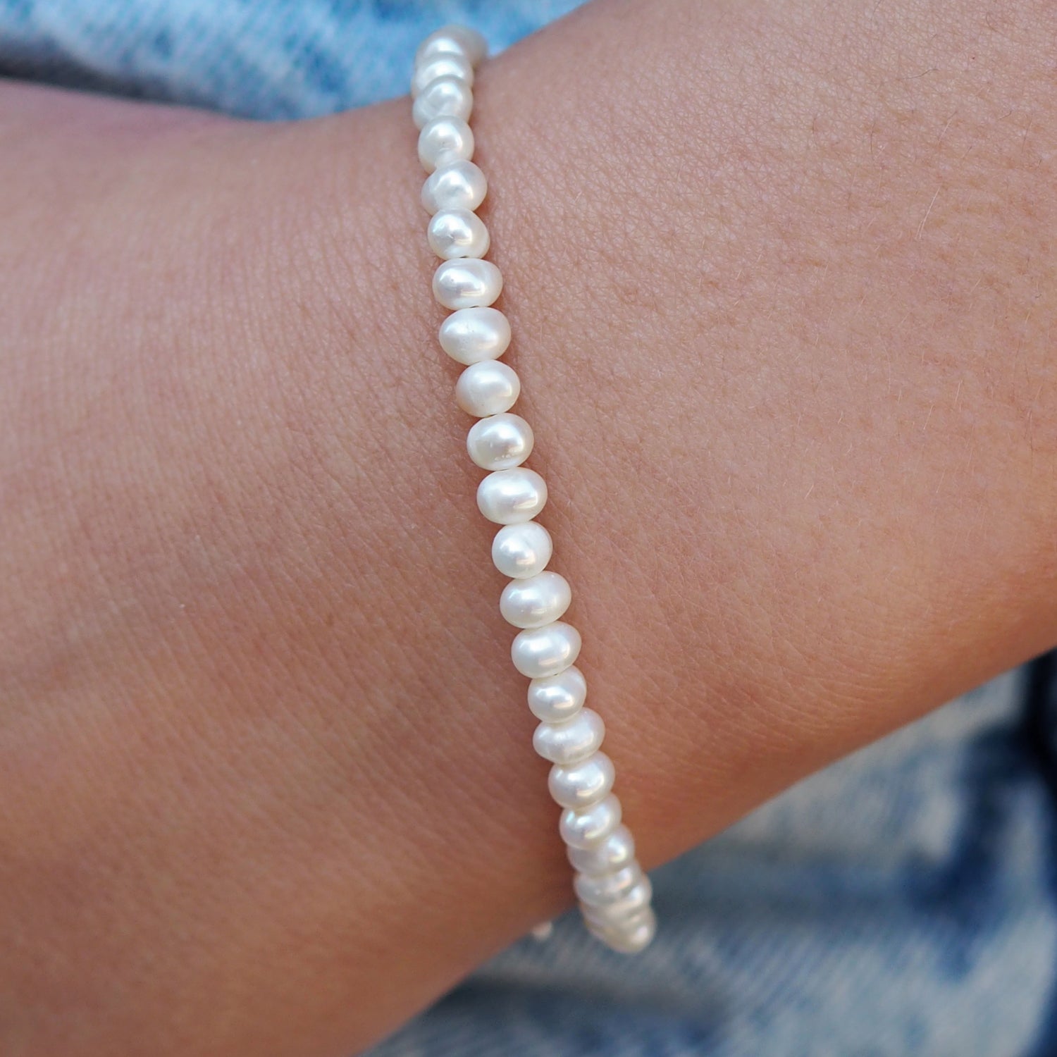 Eternal White Pearl 4mm Bracelet