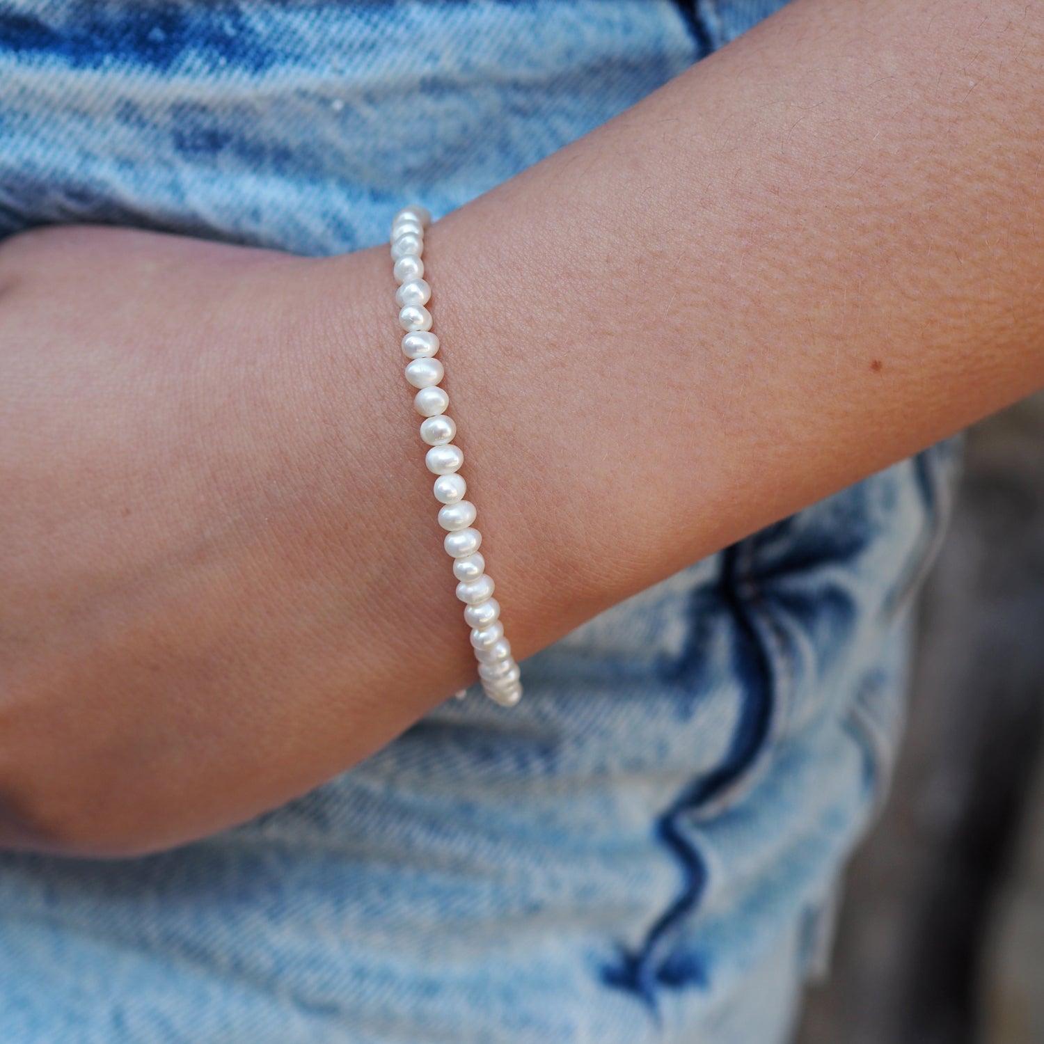 Eternal White Pearl 4mm Bracelet