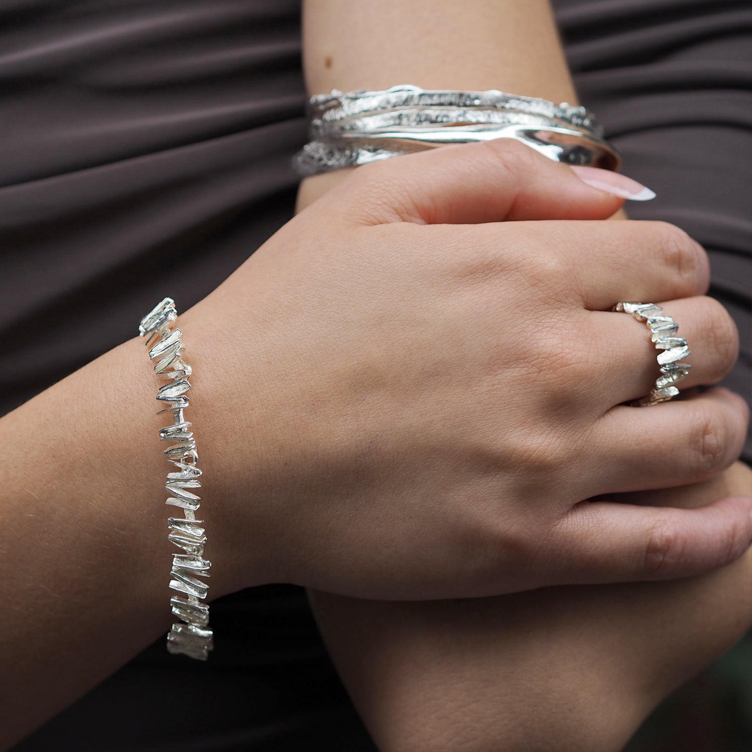 Foresta Junpier Silver T-bar Bracelet