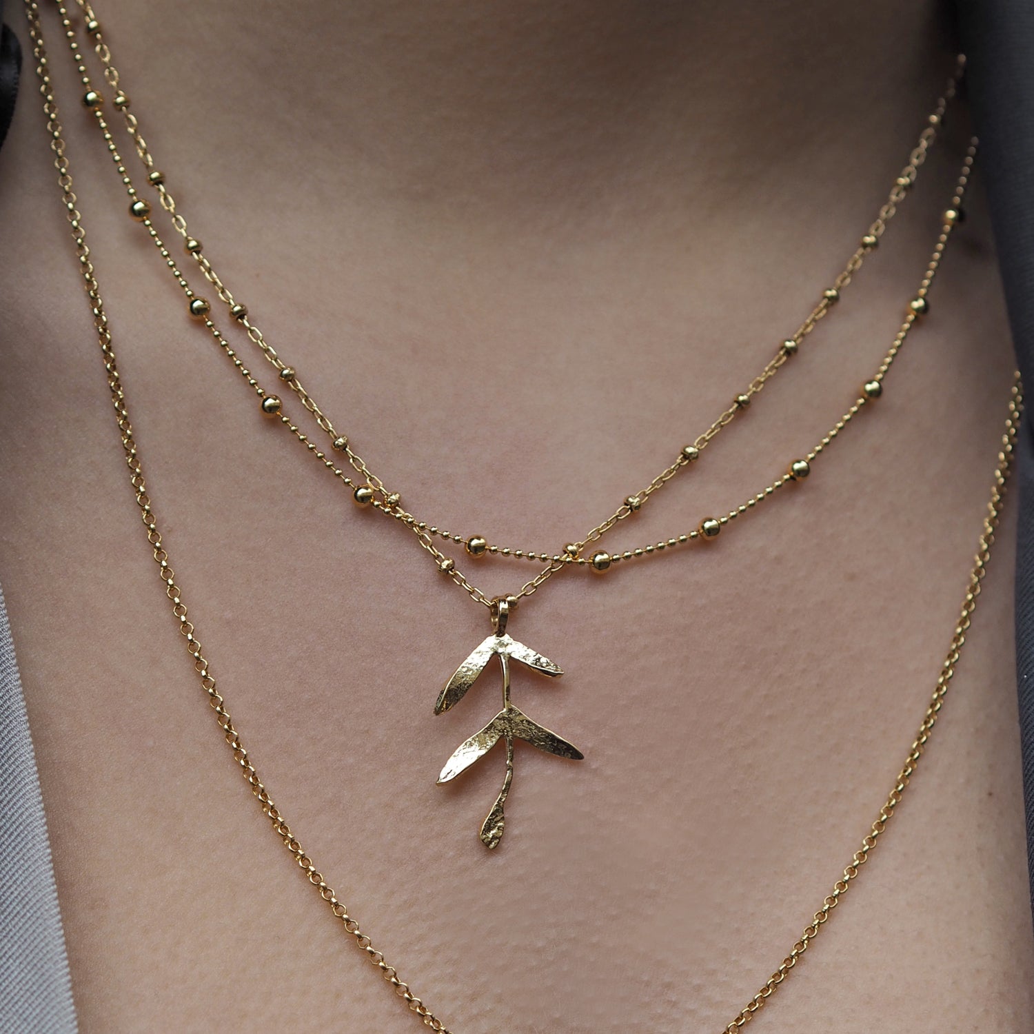 Foresta Mistletoe Gold Pendant