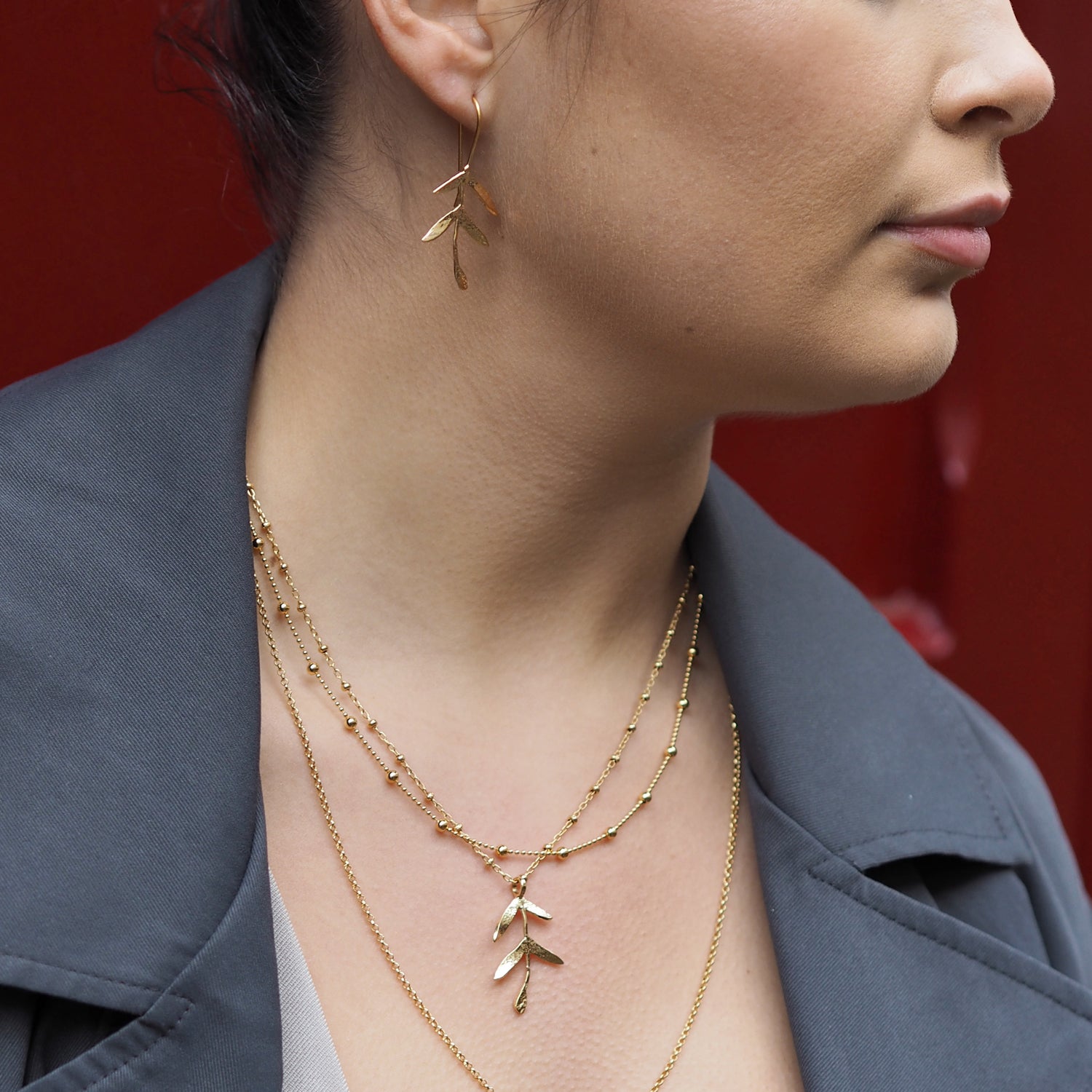 Foresta Mistletoe Gold Pendant