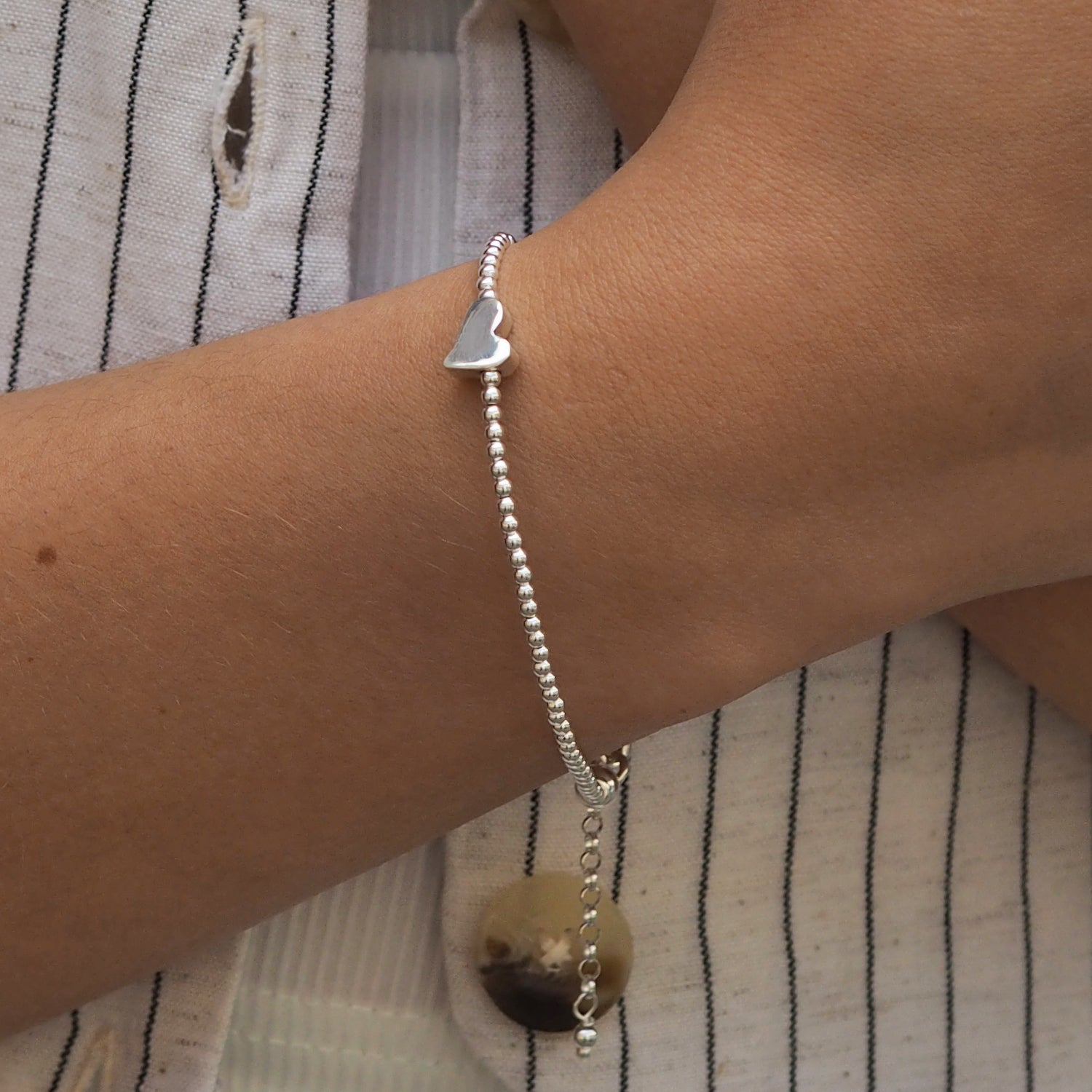 Infinity Heart Silver Bracelet