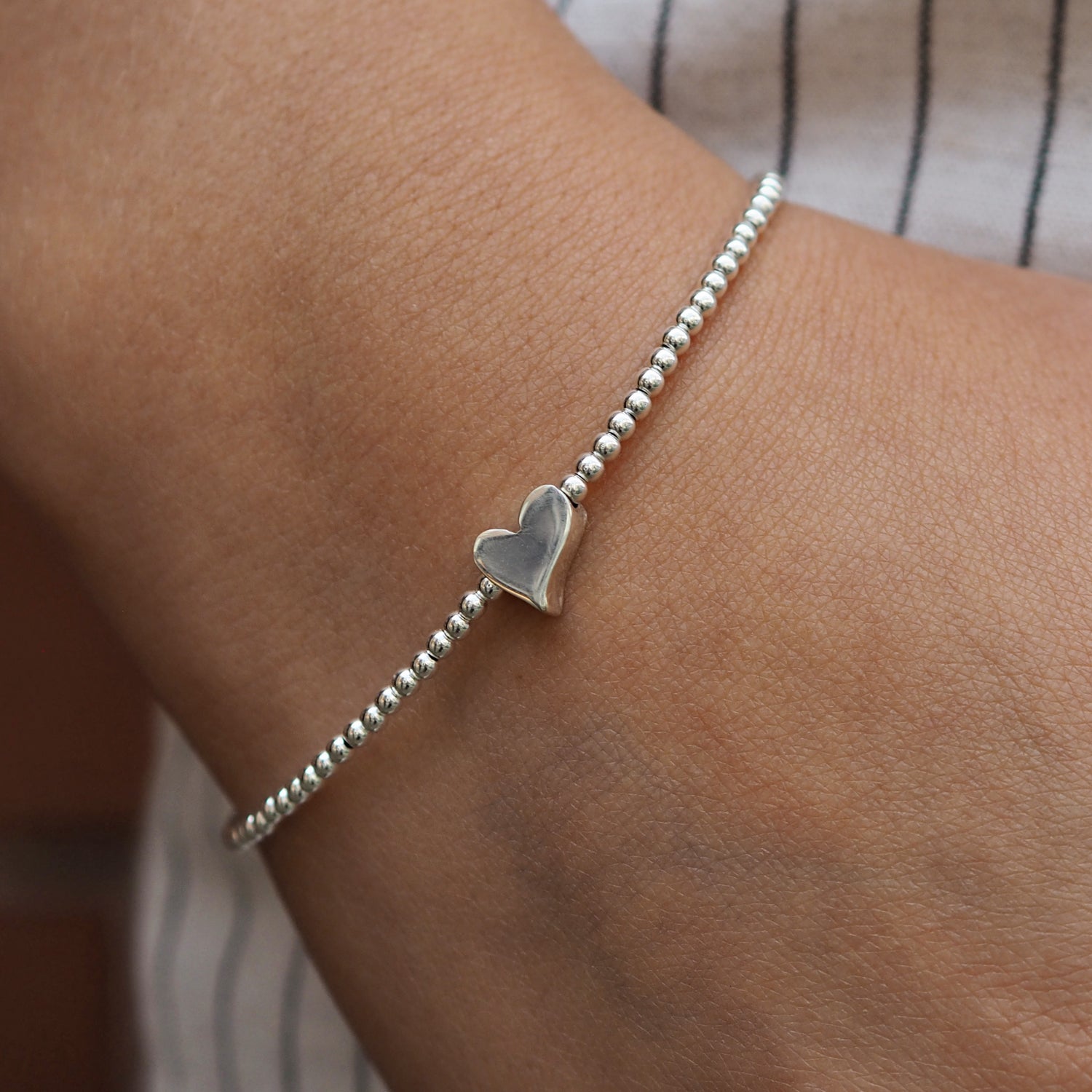 Infinity Heart Silver Bracelet