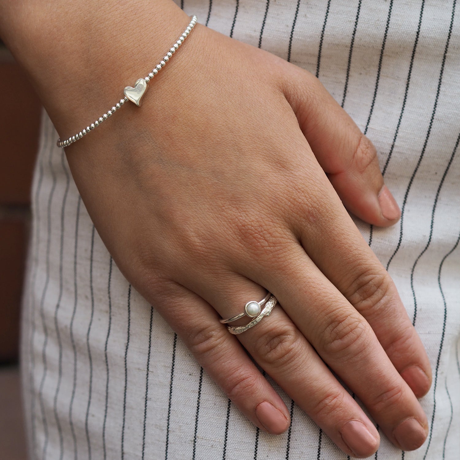 Infinity Heart Silver Bracelet