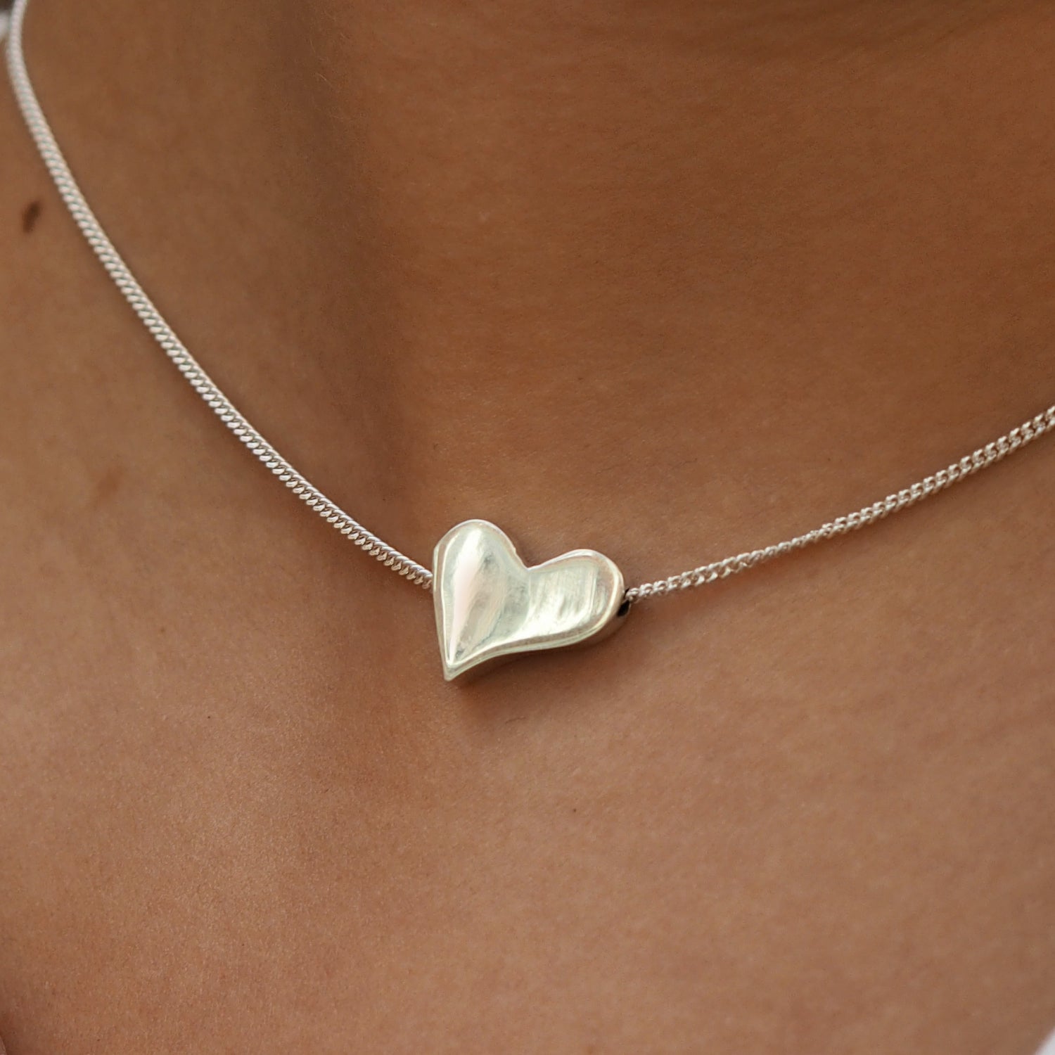 Infinity Heart Chain Necklace
