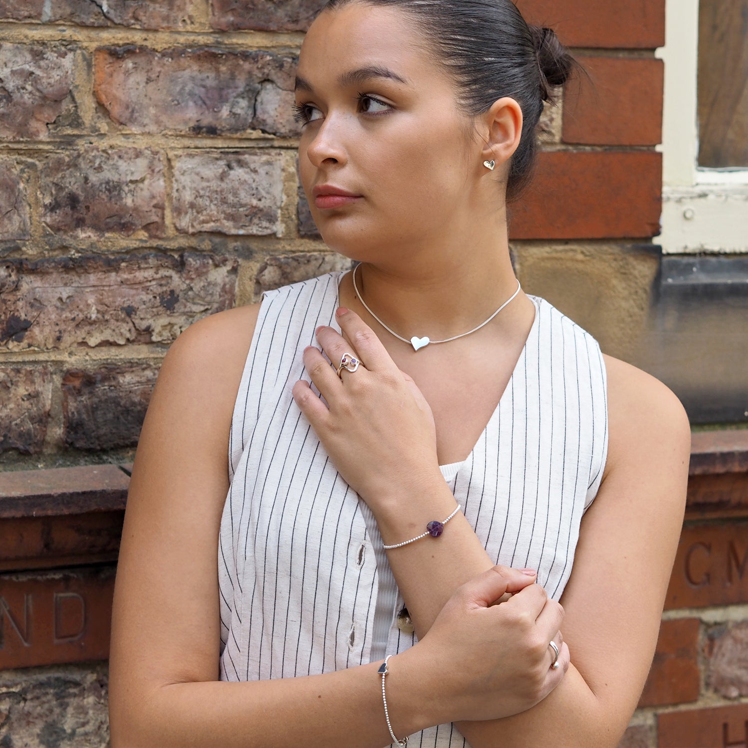 Infinity Heart Silver Bracelet