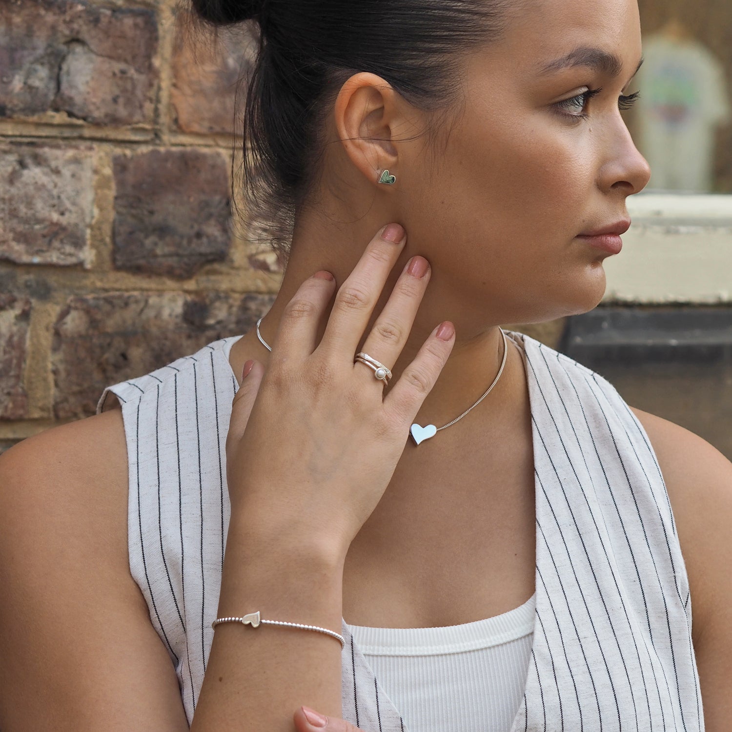 Infinity Heart Silver Bracelet