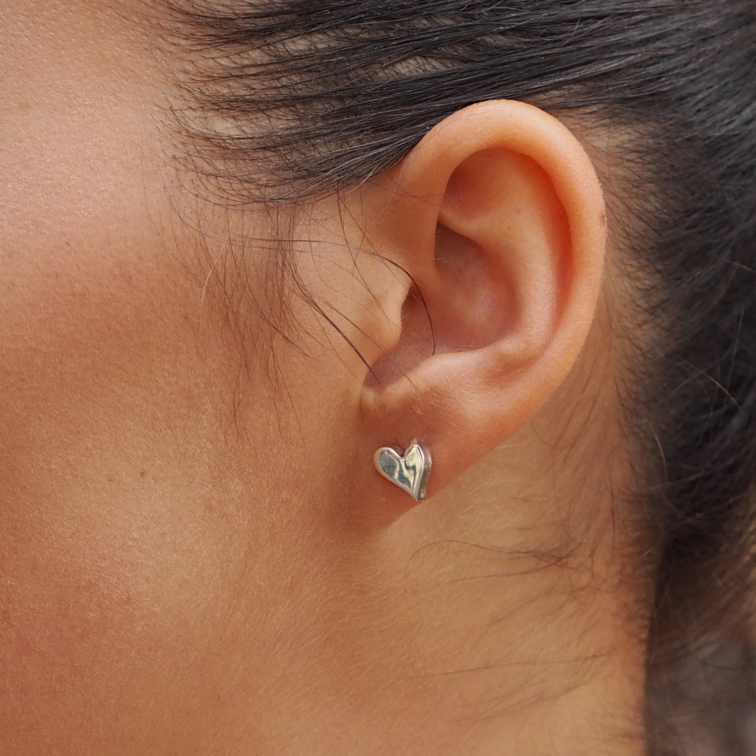 Infinity Heart Stud Earrings