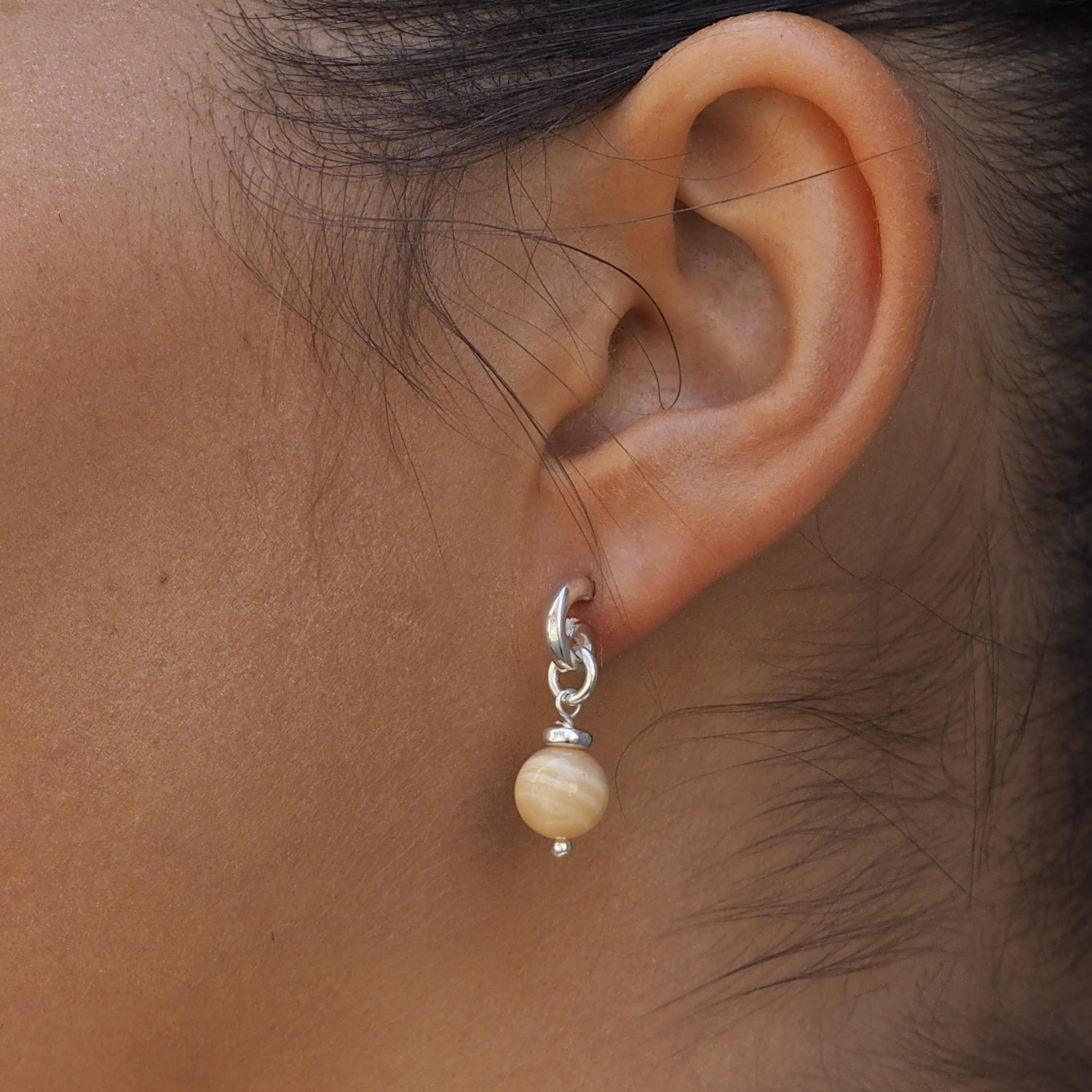 Jasmin Pink Opal Earrings