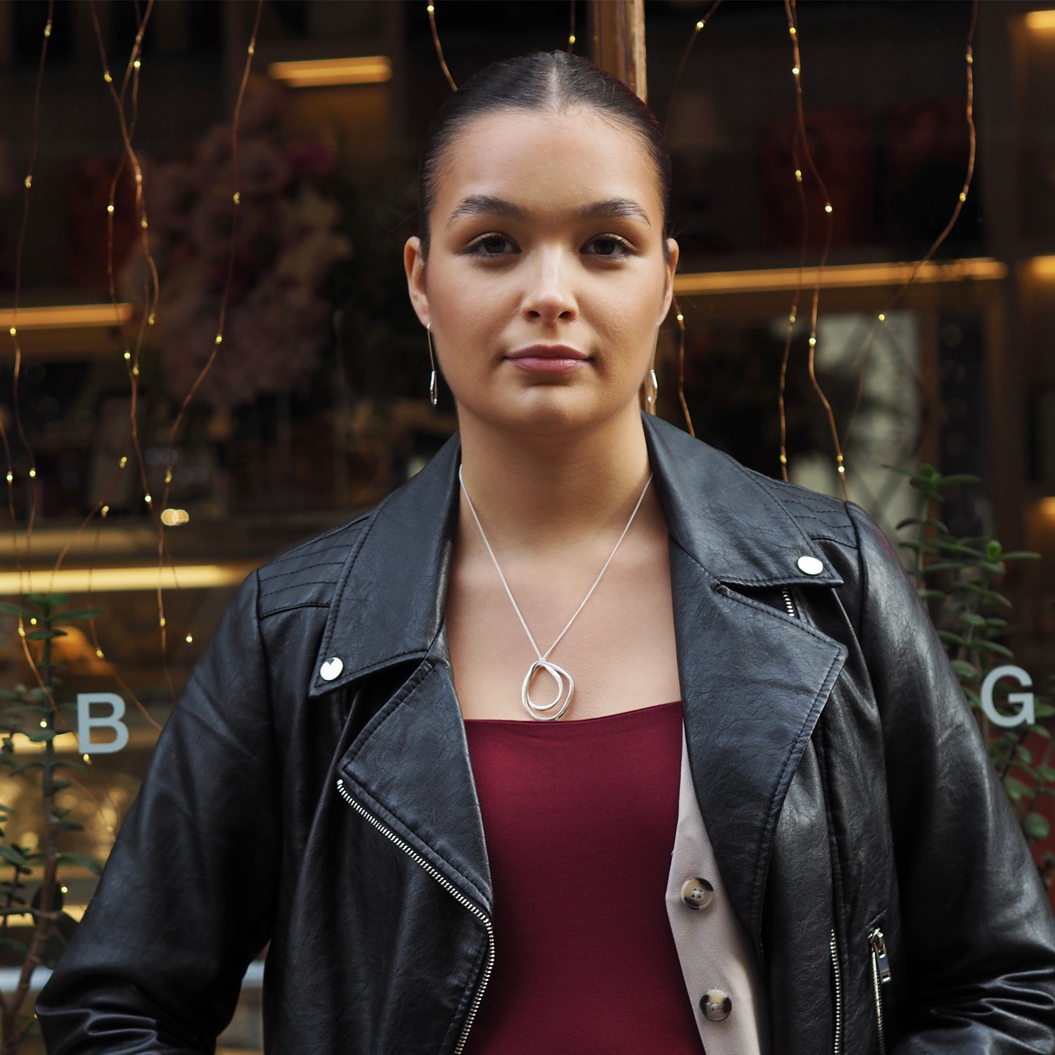 Toro Polished Single Long Drop Earrings