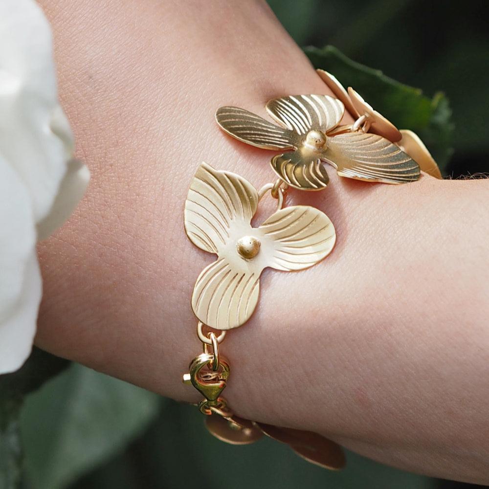 Viola Large Gold Bracelet