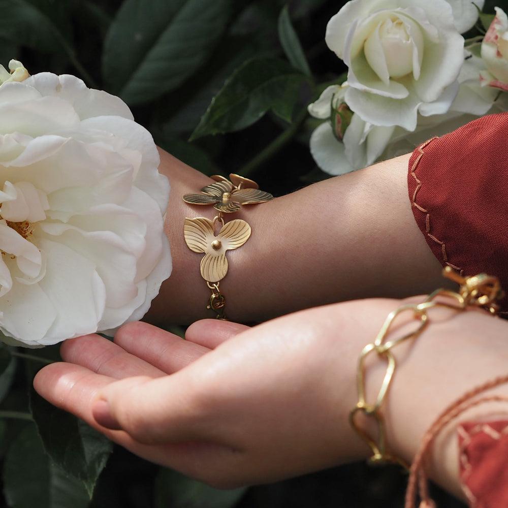 Viola Large Gold Bracelet