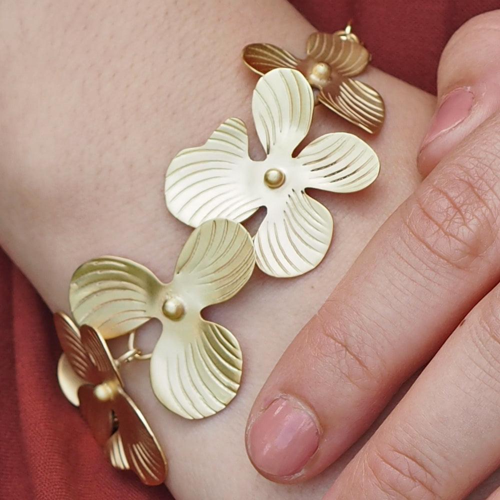 Viola Large Gold Bracelet