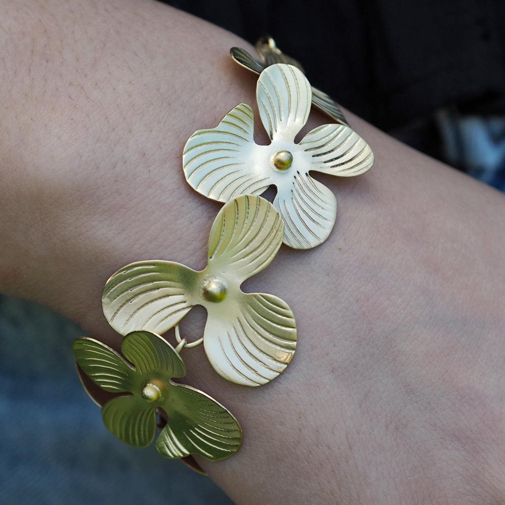 Viola Large Gold Bracelet