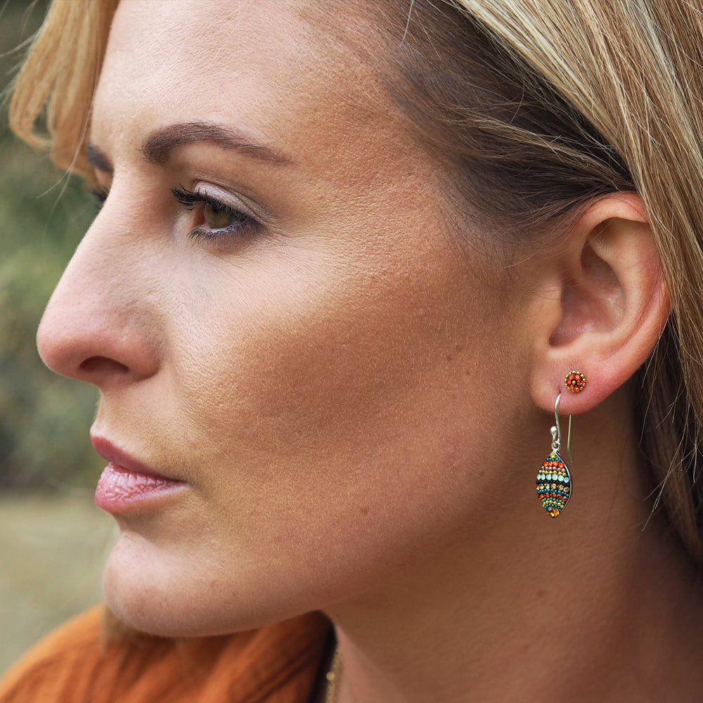 Allegra Vintage Dream Leaf Drop Earrings