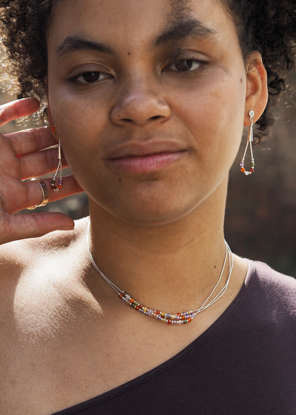Adeline Andalusite CZ Necklace