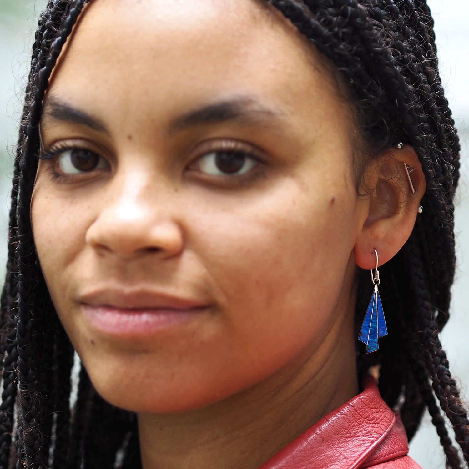 Flinder Seraphine Blue Drop Earrings