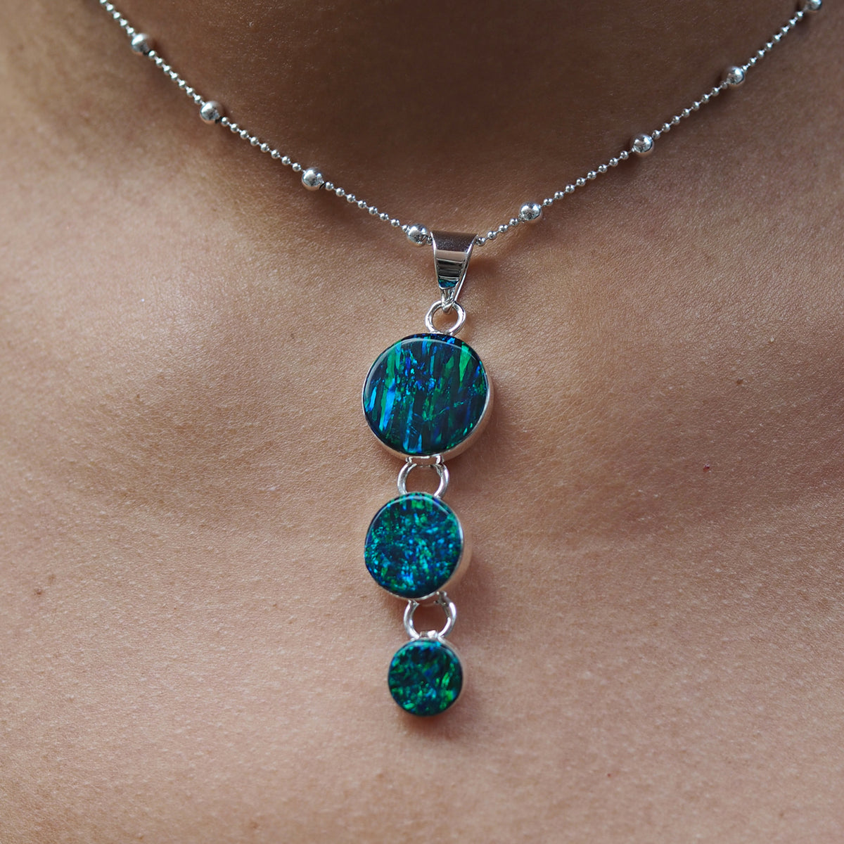 Flinder Emerald Dotty Pendant