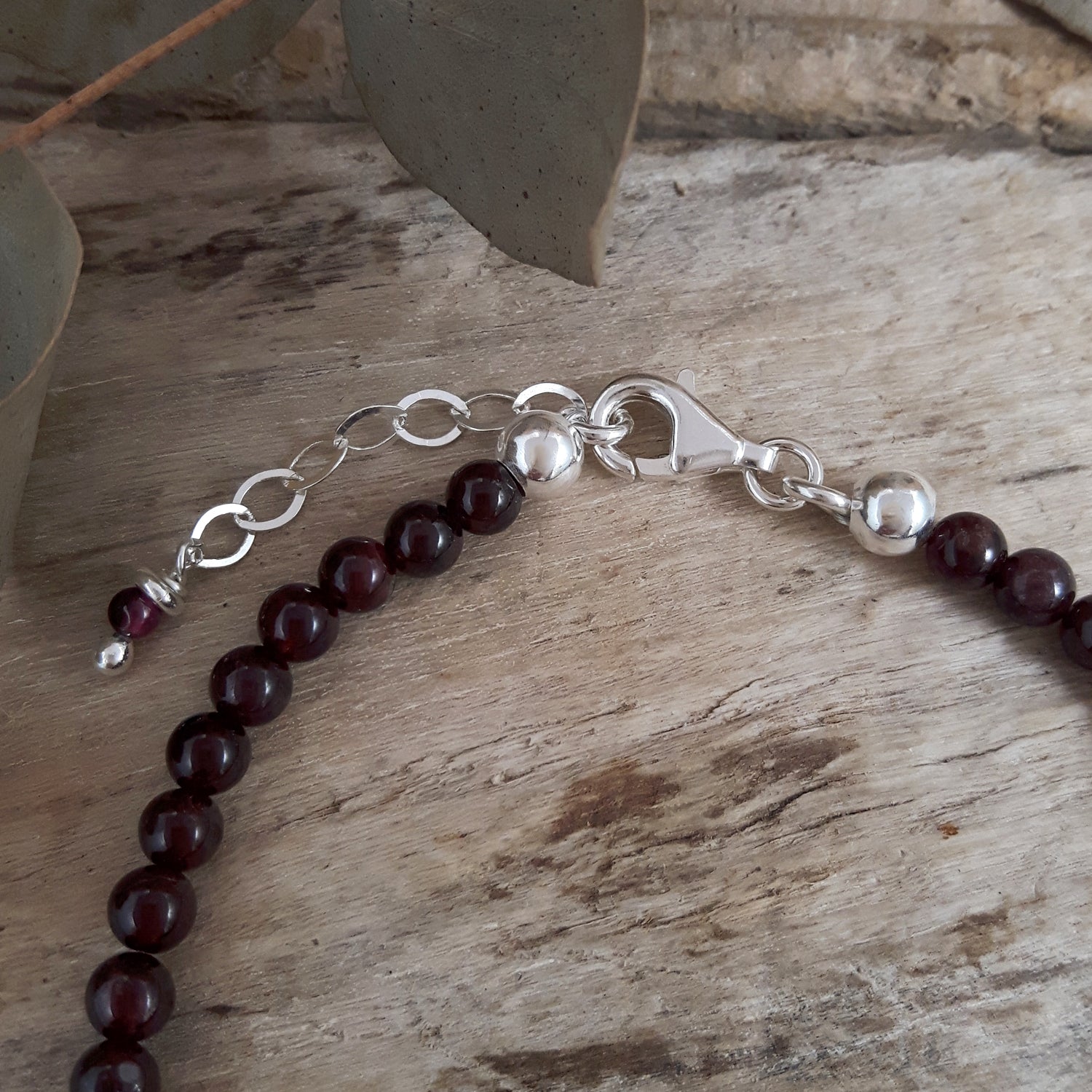 Eternal Garnet Birthstone Bracelet