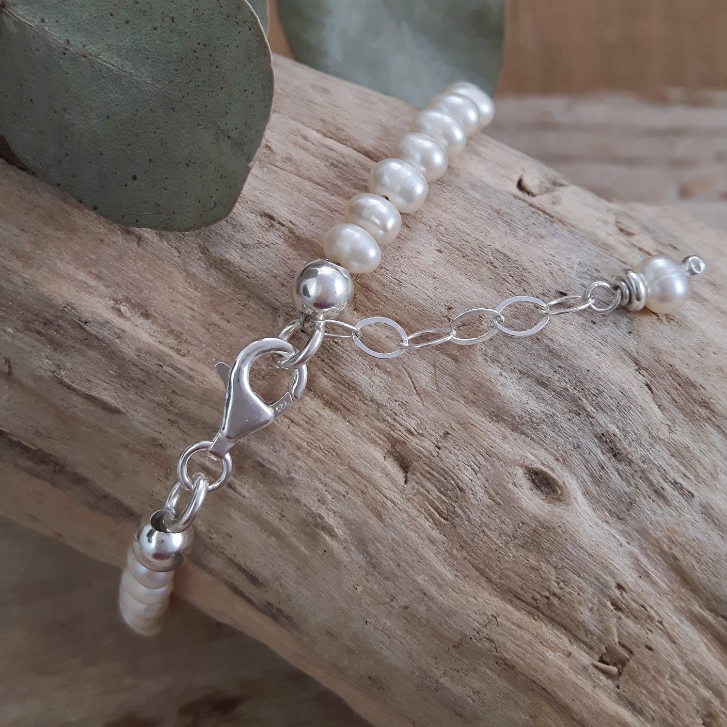 Eternal White Pearl 4mm Bracelet