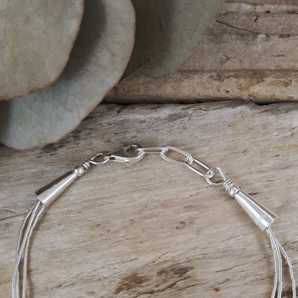 Adeline 3 Garnet Bracelet