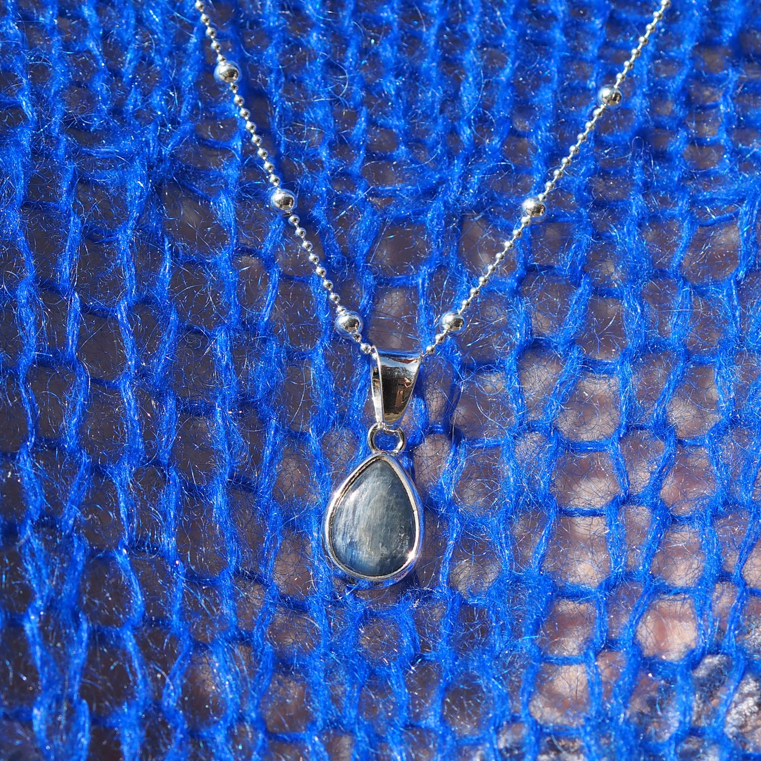 Alba Kyanite Teardrop Pendant
