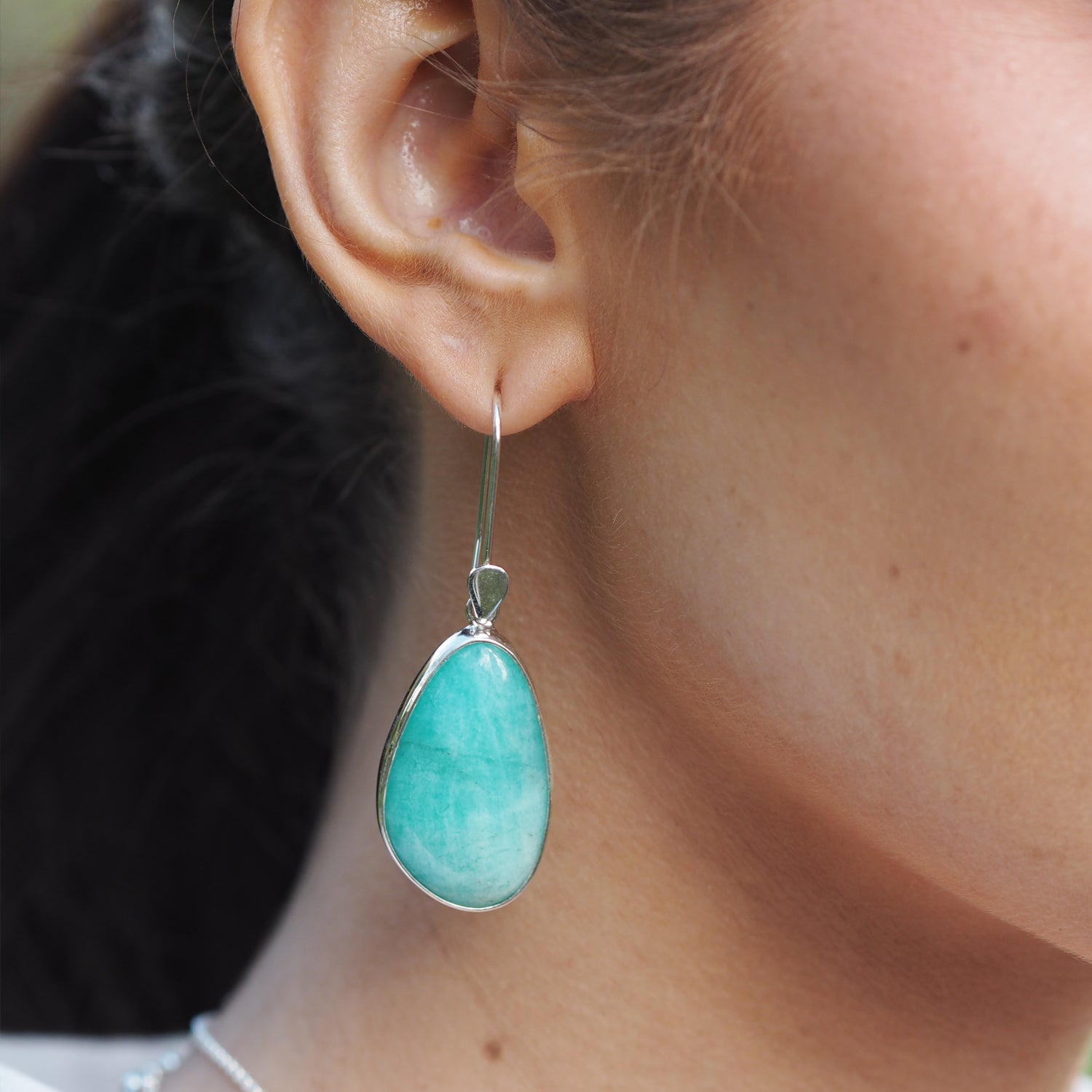 Celestial Amazonite Drop Earrings