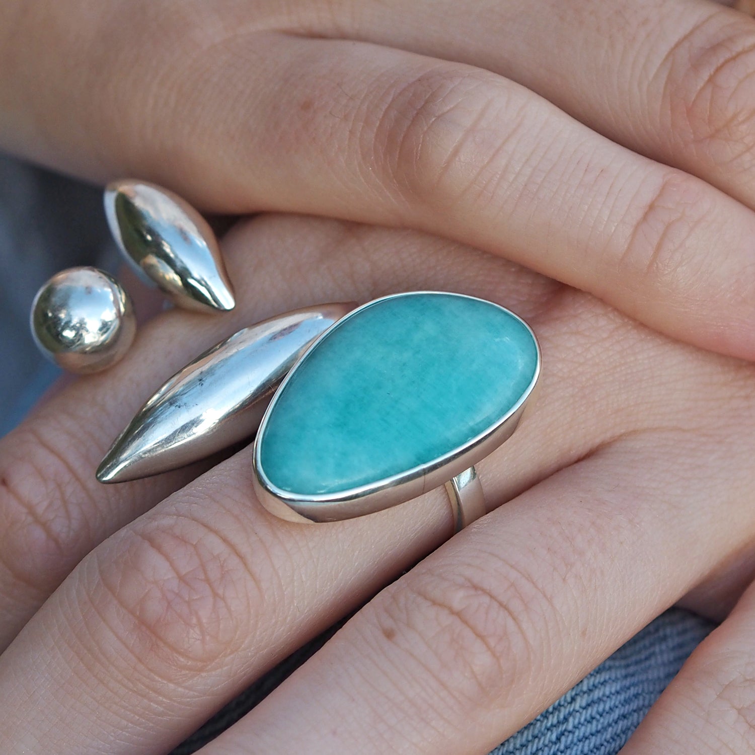Celestial Amazonite Ring A