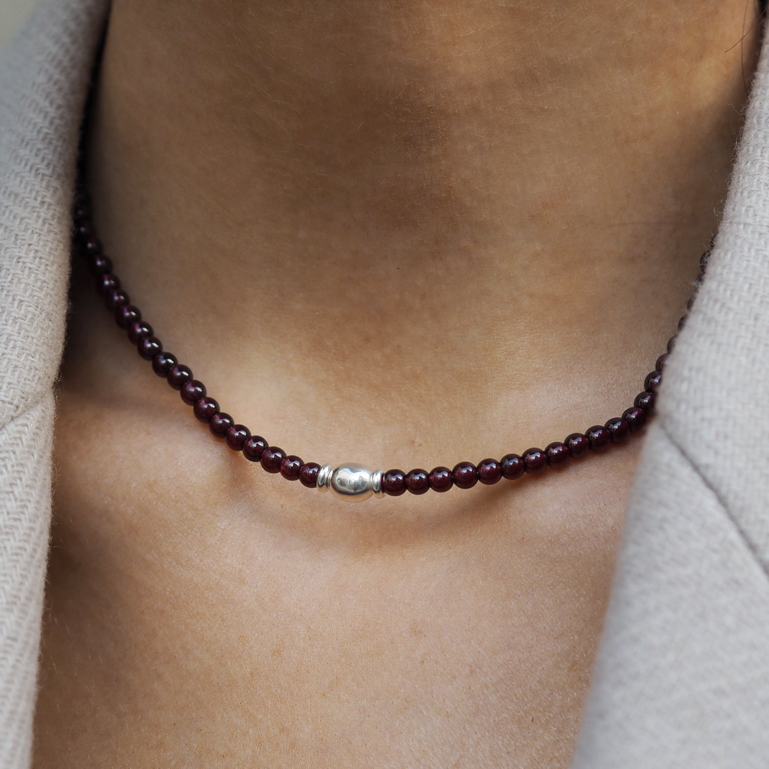 Eternal Garnet Birthstone Necklace